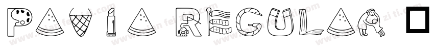 Pavia Regular 语言英文字体转换